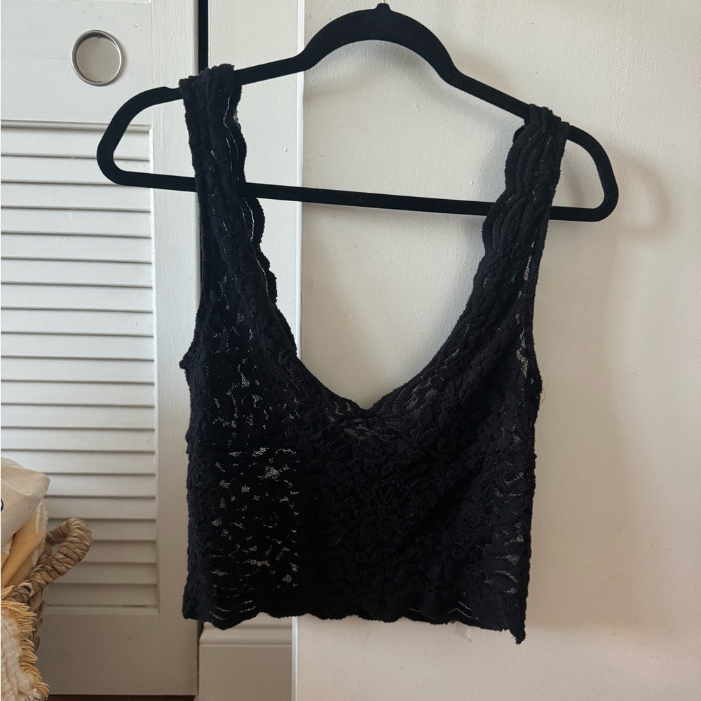 Zara Black Lace Tank Top